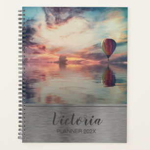 Agenda Monograma do Balão de Ar Quente