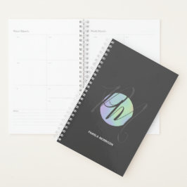 Agenda Monograma do Círculo Holográfico Moderno - Planner