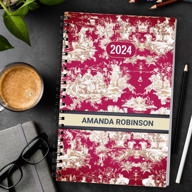 Agenda Monograma do lago vermelho legado de jouy (Criador carregado)