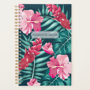 Agenda Monograma Exótico, design Floral de Verão