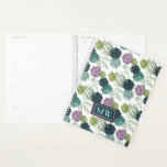 Agenda Monograma | Fitossanidade Coleção de Felicidade Pa<br><div class="desc">Desfrute deste novo e criativo padrão de sucesso em um produto ou peça para valer para aprimorar e agregar ao mundo ao seu redor. Artista: Grace Popp</div>