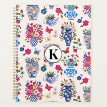 Monograma Floral Chinoiserie