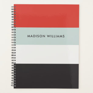 Agenda Monograma Horizontal do Colorblock Cliente