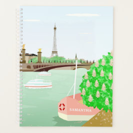 Agenda Monograma Paris Eiffel Torre Primavera Boi Planner