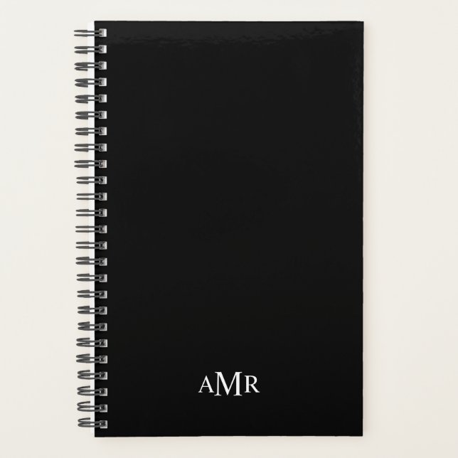 Agenda Monograma Personalizado Clássico (Frente)
