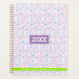 Agenda Monograma Personalizado Floral