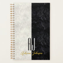 Monograma preto e branco simples