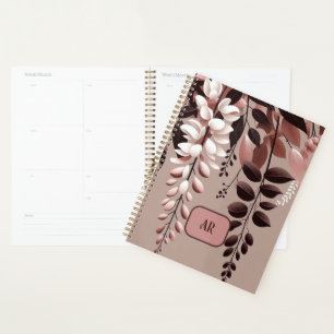 Agenda Monograma Rosa Wisteria Harmonia