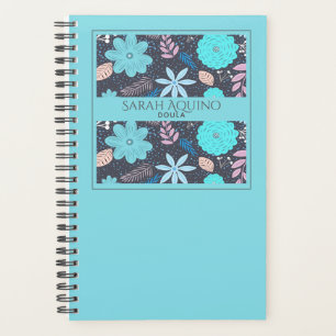 Agenda Monogramas Floral Doula Ou Parteira