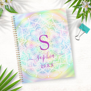 Agenda Monogrammed Mandala Neon Holographic 2022 2023