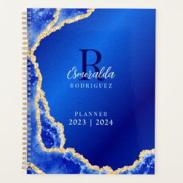 Agenda Monogrammed Royal Agate 2023 2024 Elegante
