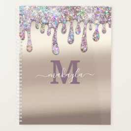 Agenda Monograph Glitter Drives Foil Personalizado