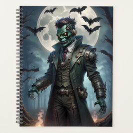 Agenda Monstro de Frankenstein Steampunk de Halloween