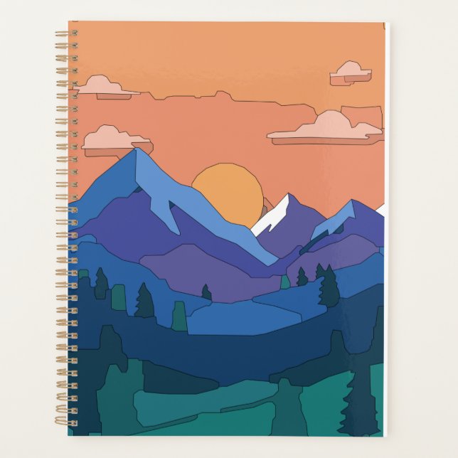 Agenda Montanha Geométrica Sunset (Frente)