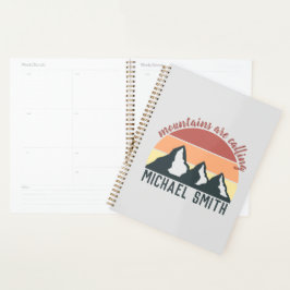 Agenda Montanhas de pastel de safra chamam cinza de monog