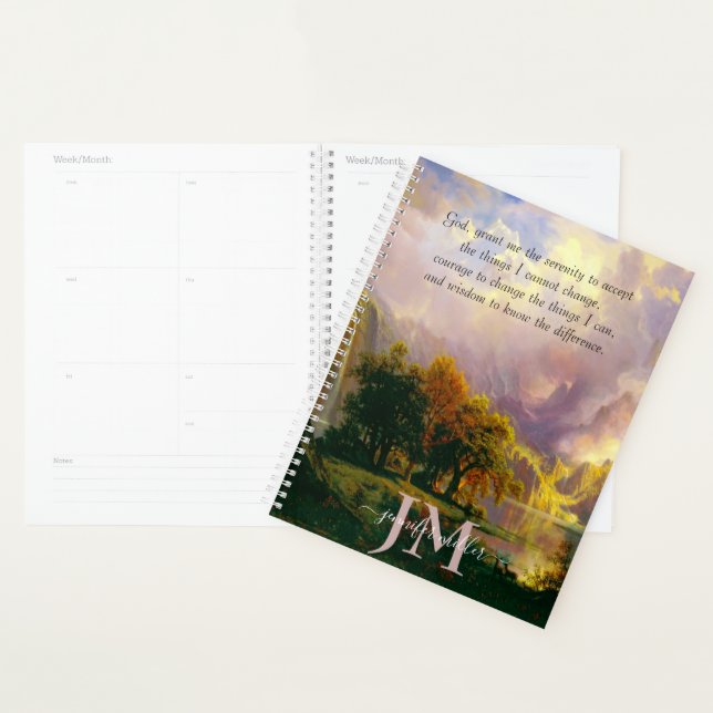 Agenda Montanhas rochosas orações de serenidade personali (Exibição)