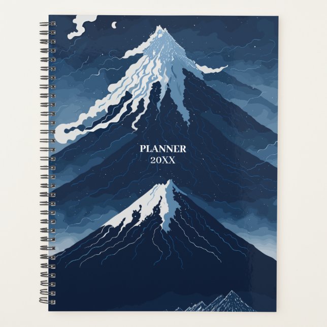 Agenda Montanhas Snowy Planeador de Estilo Japonês (Frente)