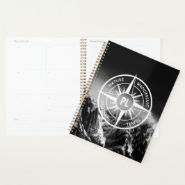 Agenda Montes dramáticos do emblema da estrela da Compass