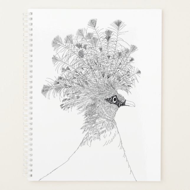 Agenda Month and Weekly Planner Crowned Pigeon  (Frente)