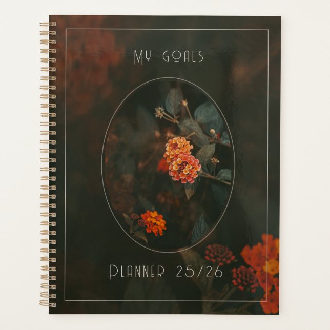Agenda Moody and dreamy vintage floral aesthetic (Frente)