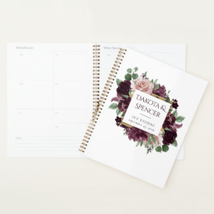 Agenda Moody Passion Rosas De Vinho Roxo Dramático Pers