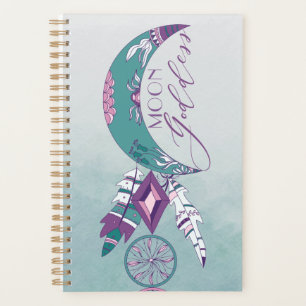 Agenda Moon Goddese Teal Boho Dreamcatcher Gypsy Design