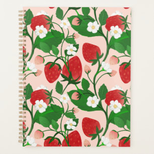 Agenda Morango de Verão em Rosa