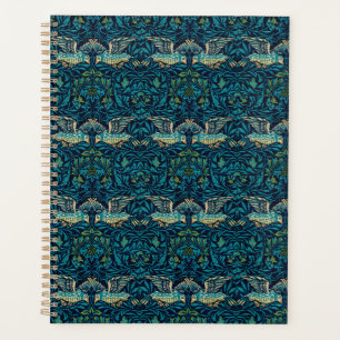 Agenda Morris - Padrão Floral de Pássaros Voadores Splici