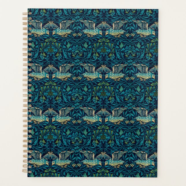 Agenda Morris - Pássaros Voadores Pássaros Padrões Florai (Frente)
