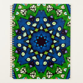 Agenda Mosaico Blue Hippie Boho Mandala