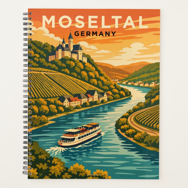 Agenda Moseltal Germany Vintage Travel Art (Frente)