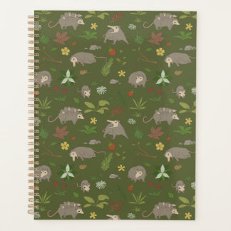 Agenda Moss Green Opossum Woodland Botânico
