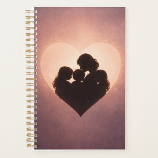 Agenda Mother's Love – Mom of 3 Children Heart Silhoue
