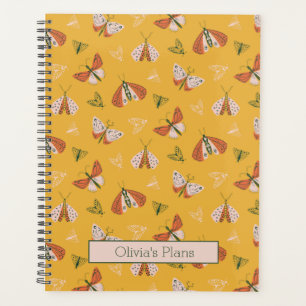 Agenda Moths Ecru Laranja Timical Personalizados