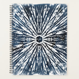 Agenda Motif Radial de Tinta Indigo