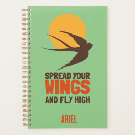 Agenda Motivação Elegante Moderno Personalizada