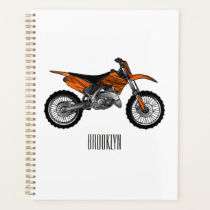 Agenda Moto fora-de-estrada/desenho animado