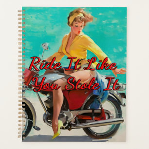 Agenda Motocicleta de 1950 por Gil Elvgren