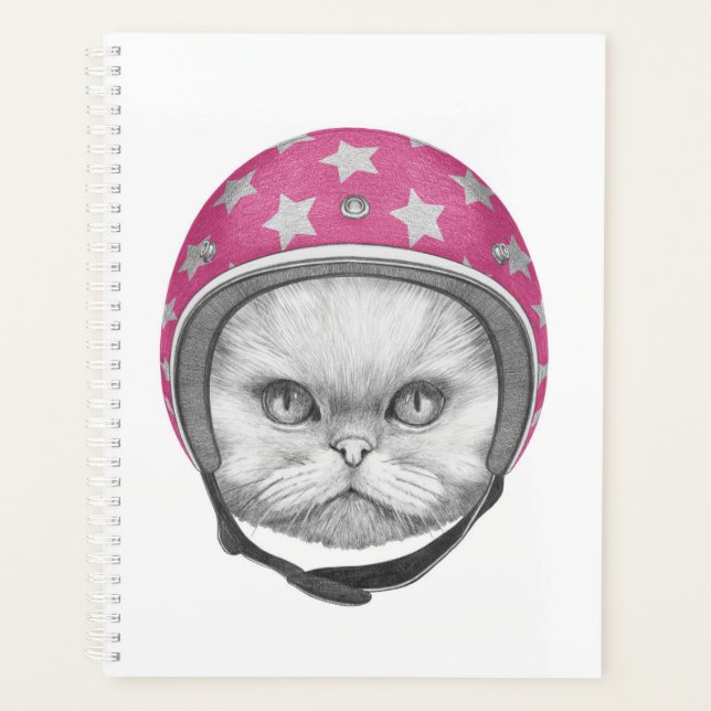 Agenda Motorcycle Rider De Gato Persa (Frente)