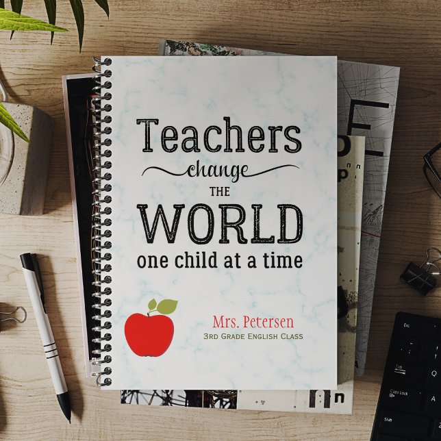 Agenda Mouro de maçã vermelha citação do nome de professo (Criador carregado)