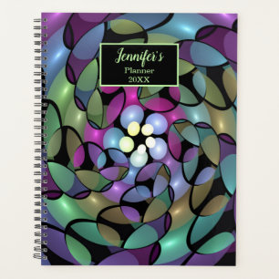 Agenda Movimentos Coloridos Nome Fracional Abstrato Tripp