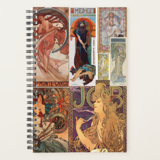 Agenda Mucha Themed Art Nouveau