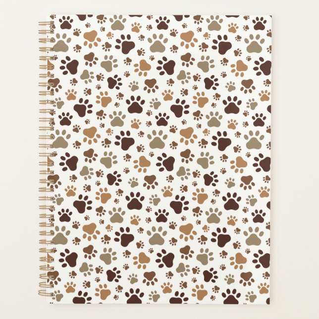 Agenda Muddy Paw Prints Planner (Frente)