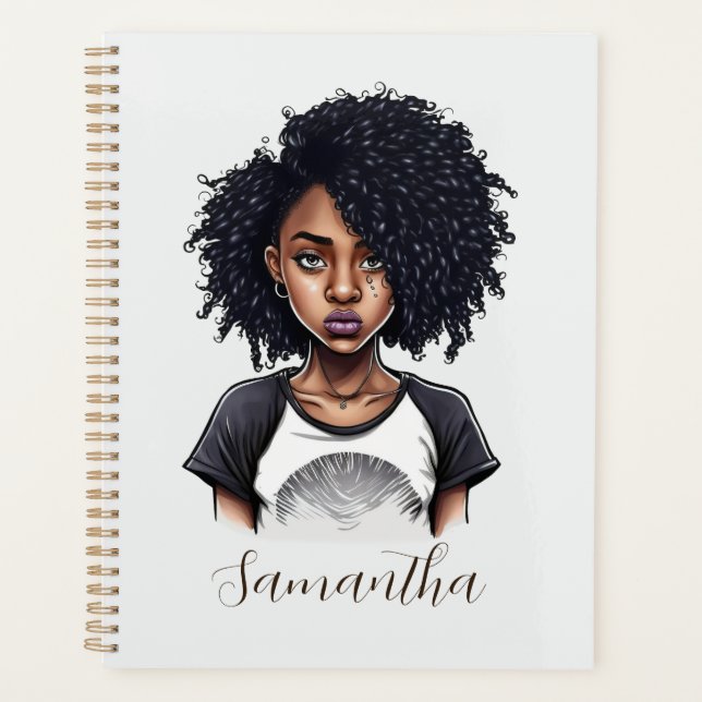 Agenda Mulher Afro Chic e Classy (Frente)