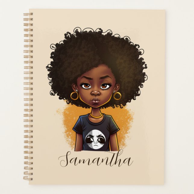 Agenda Mulher Afro Simples (Frente)