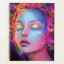 Mulher Alien com Cabelo Cósmico