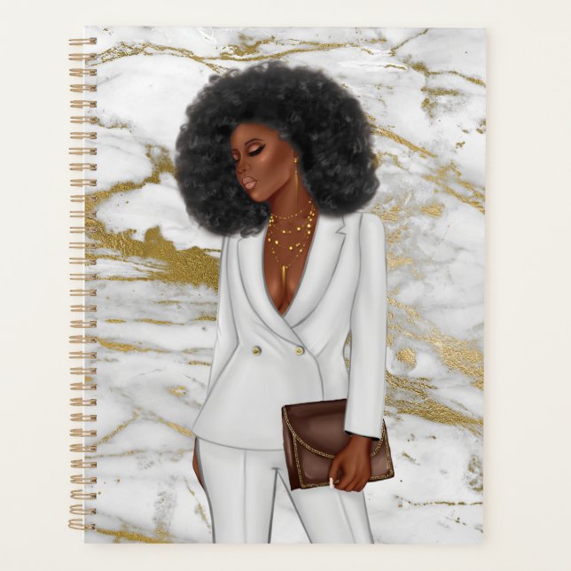 Agenda Mulher-chefe do CEO afro-americano (Frente)