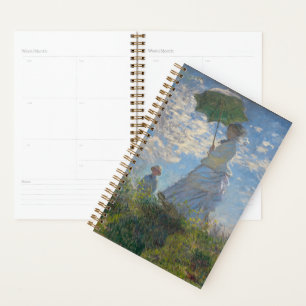 Agenda Mulher com Parasol Paisagem Francesa