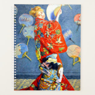 Agenda Mulher de Monet com Traje Japonês