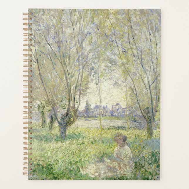 Agenda Mulher em Willows, Monet 1880 (Frente)